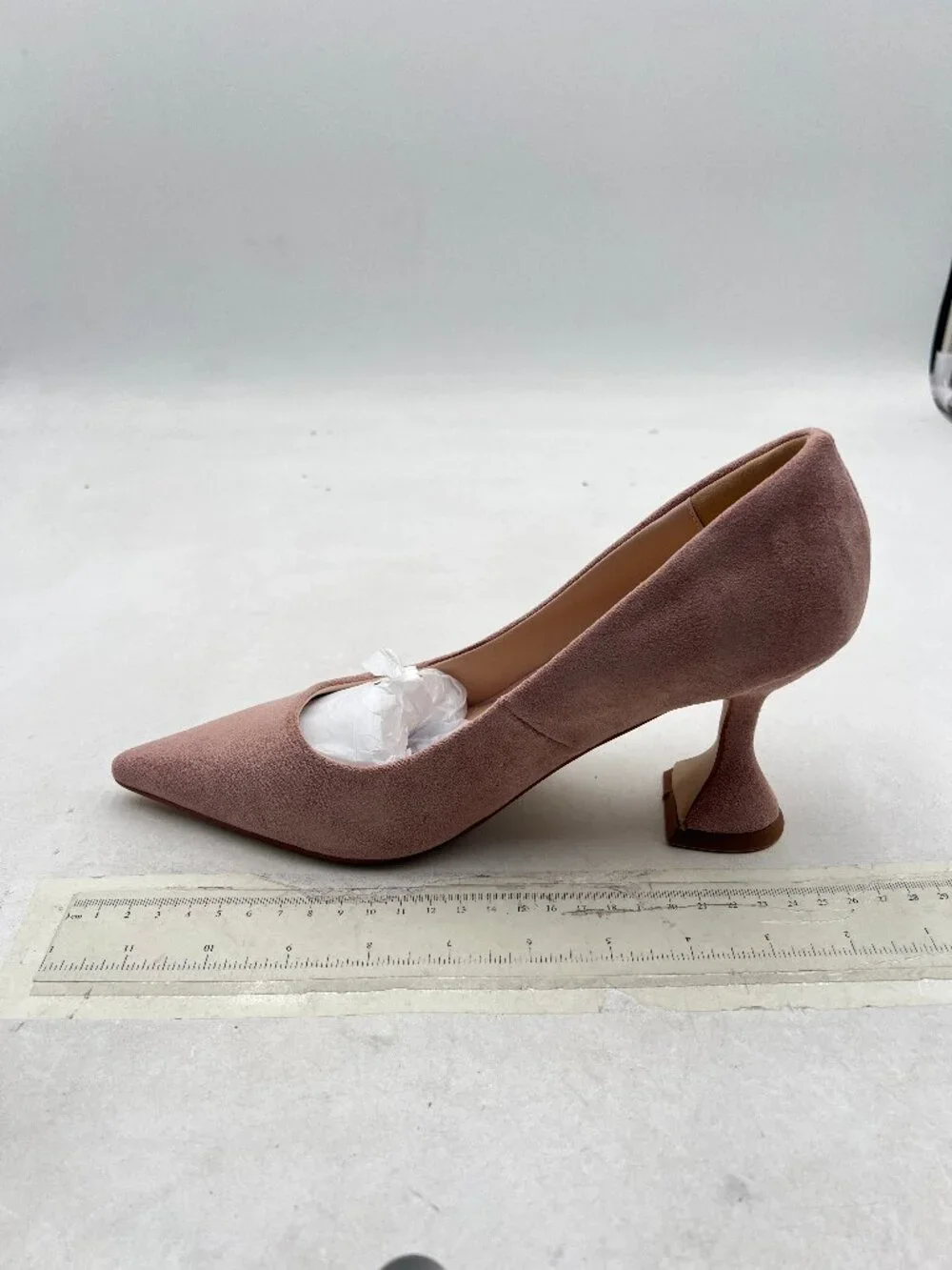 YDN Light Pink Pointed Toe Slip on Pumps Special High Heel Shoe for Party Lady